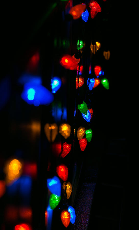 Lights of December in Abstract Photograph by E Faithe Lester