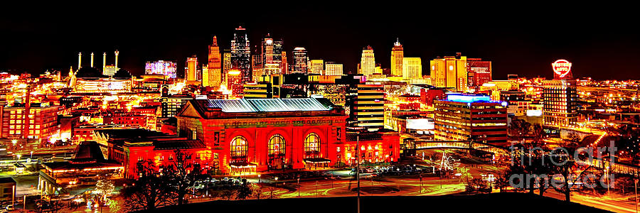Lights of Kansas City Photograph by Jean Hutchison