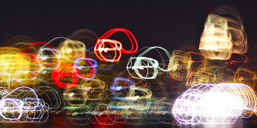 lights of Manhattan Pyrography by Habib Ayat