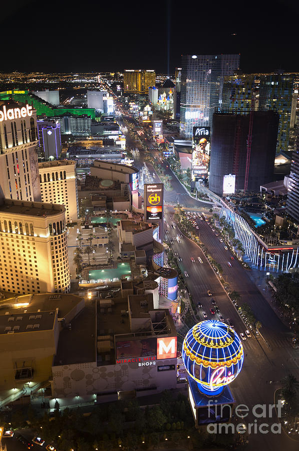 Las Vegas Strip at Night, Skyline Photograph by Patrick McGill