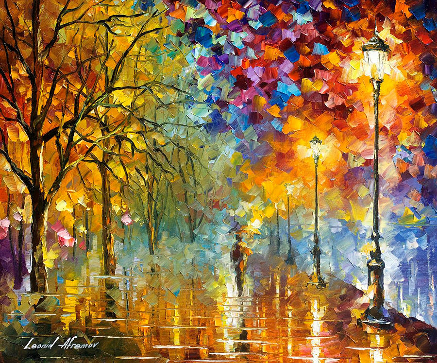 Lights Of Trust - PALETTE KNIFE Oil Painting On Canvas By Leonid ...