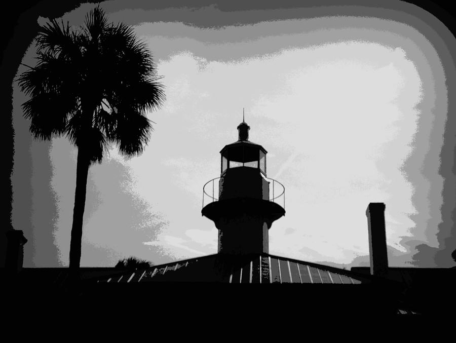 Lightstation Seahorse Key Silhouette 1 Photograph by Sheri McLeroy