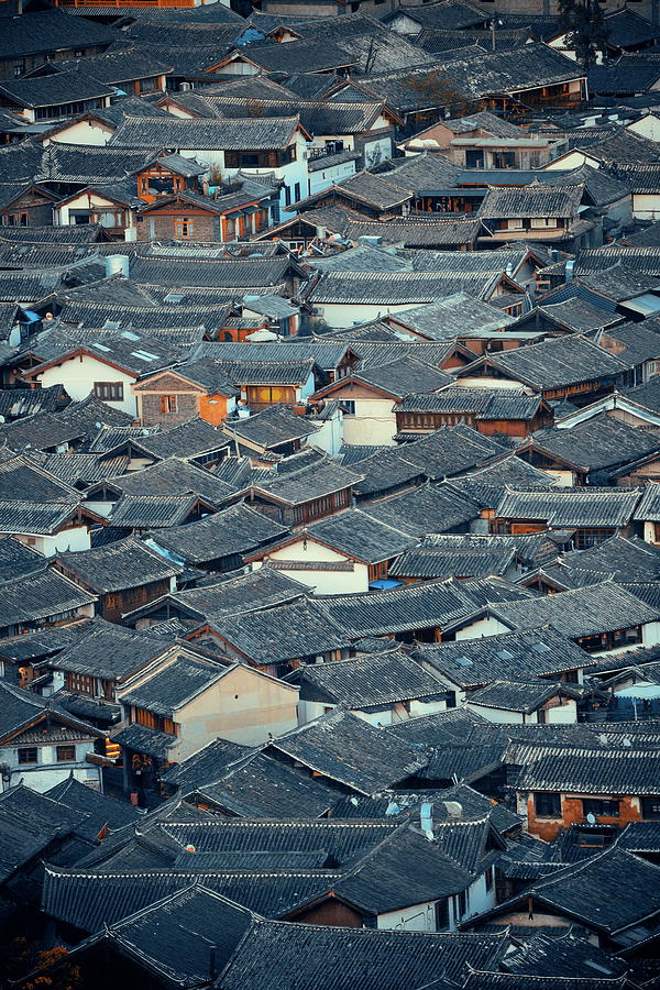 Lijiang old buildings Photograph by Songquan Deng