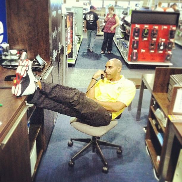 Bestbuy Photograph - Like A Boss! Hard At Work! Lol by Jared Crumpler
