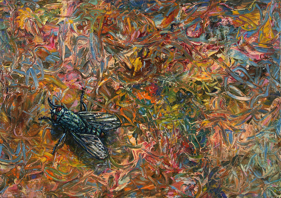 Abstract Painting - Like a Fly on Paint by James W Johnson