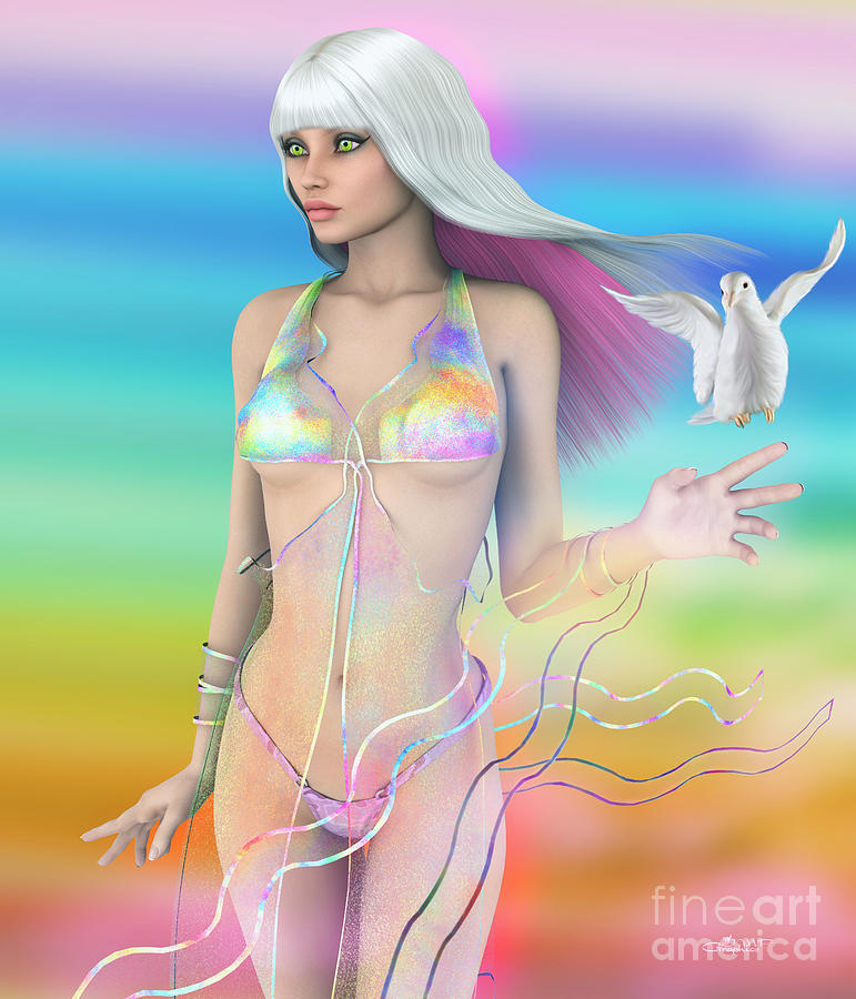 Like a Rainbow Digital Art by Jutta Maria Pusl