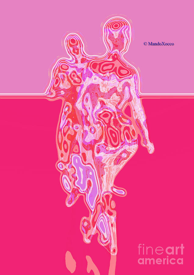 Like dance-linie-pink Mixed Media by Mando Xocco