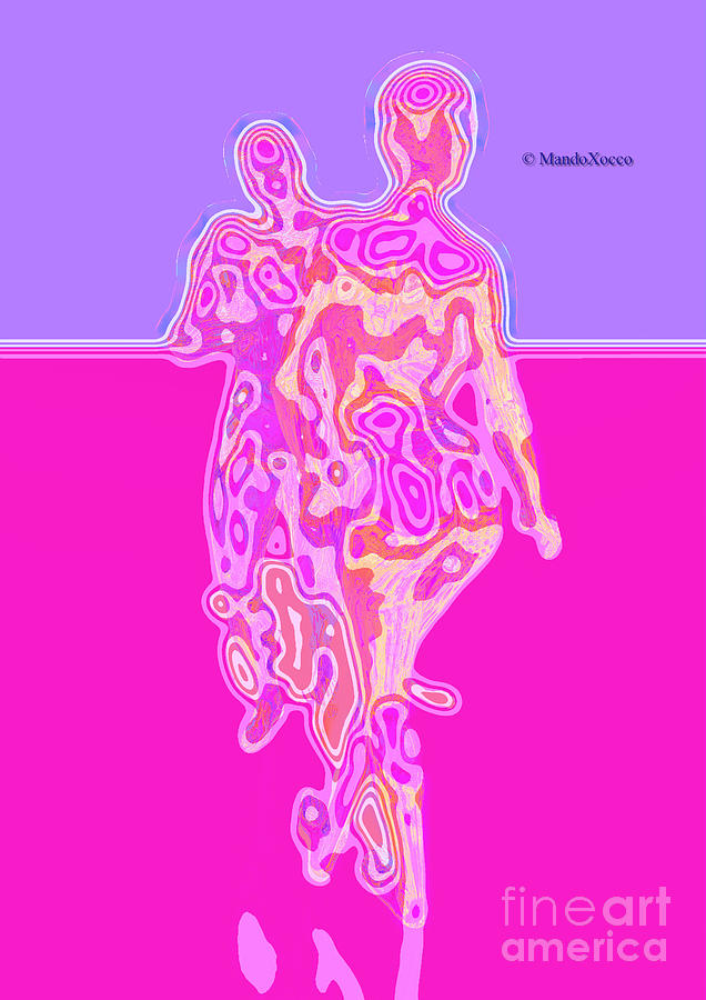 Like dance-linie-pink-violet Mixed Media by Mando Xocco