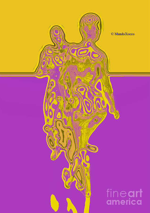 Like dance-linie-ye-purple Mixed Media by Mando Xocco