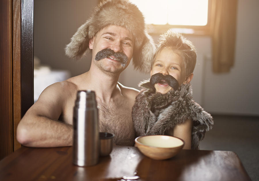 Like father like son - portrait with big moustaches Photograph by Imgorthand