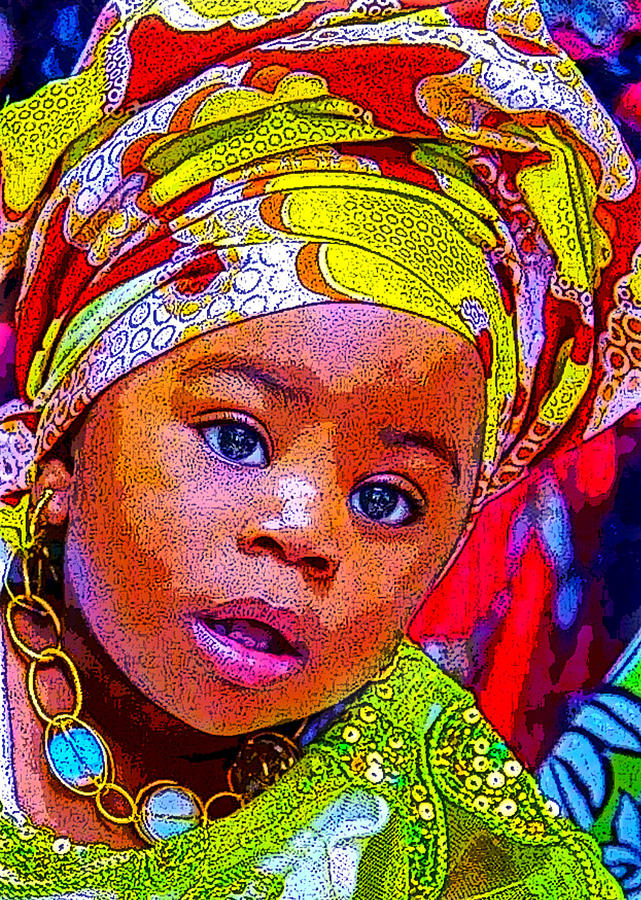 Lil African Princess Digital Art by Karen Buford