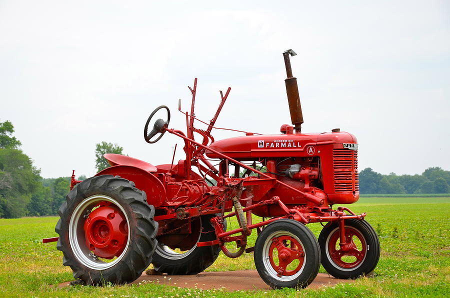 Farm Photograph - Lil Red Tractor by Sean Sweeney