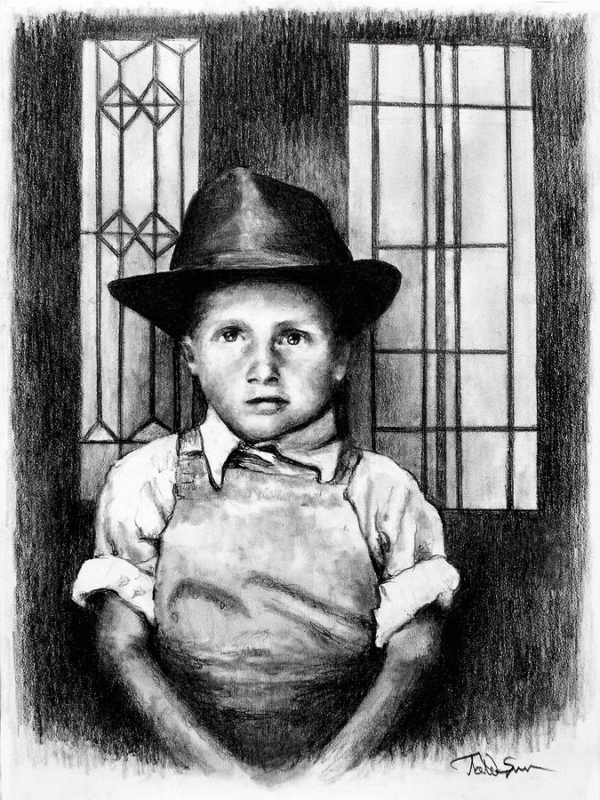 Lil Tough Guy Drawing by Todd Spaur