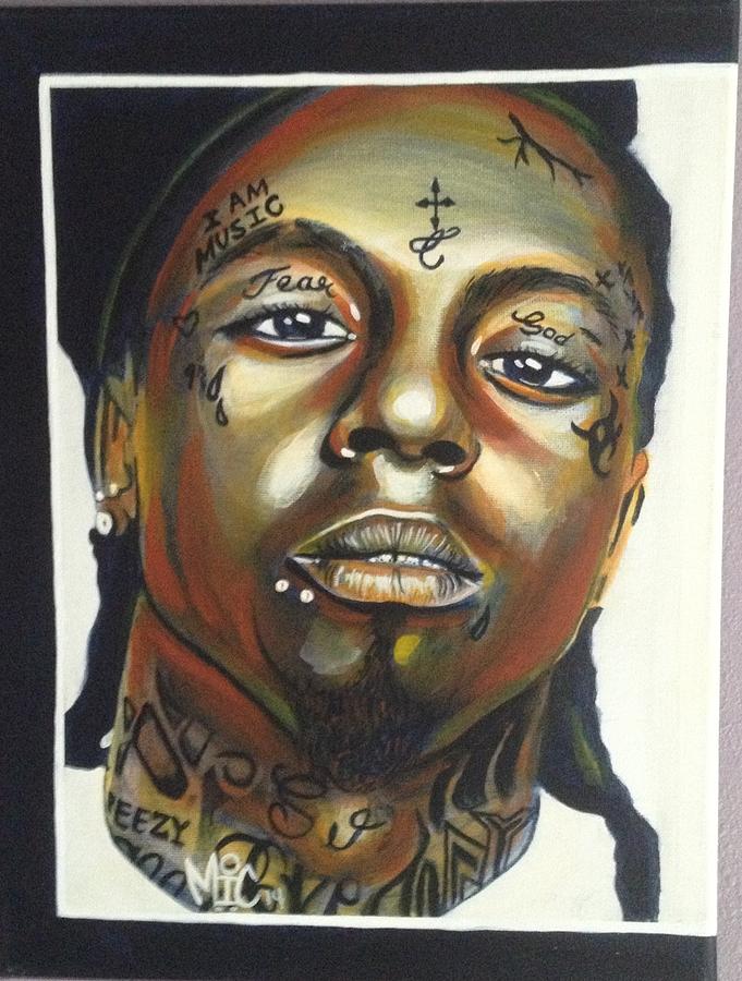 Lil Wayne Painting by Michael Wysong