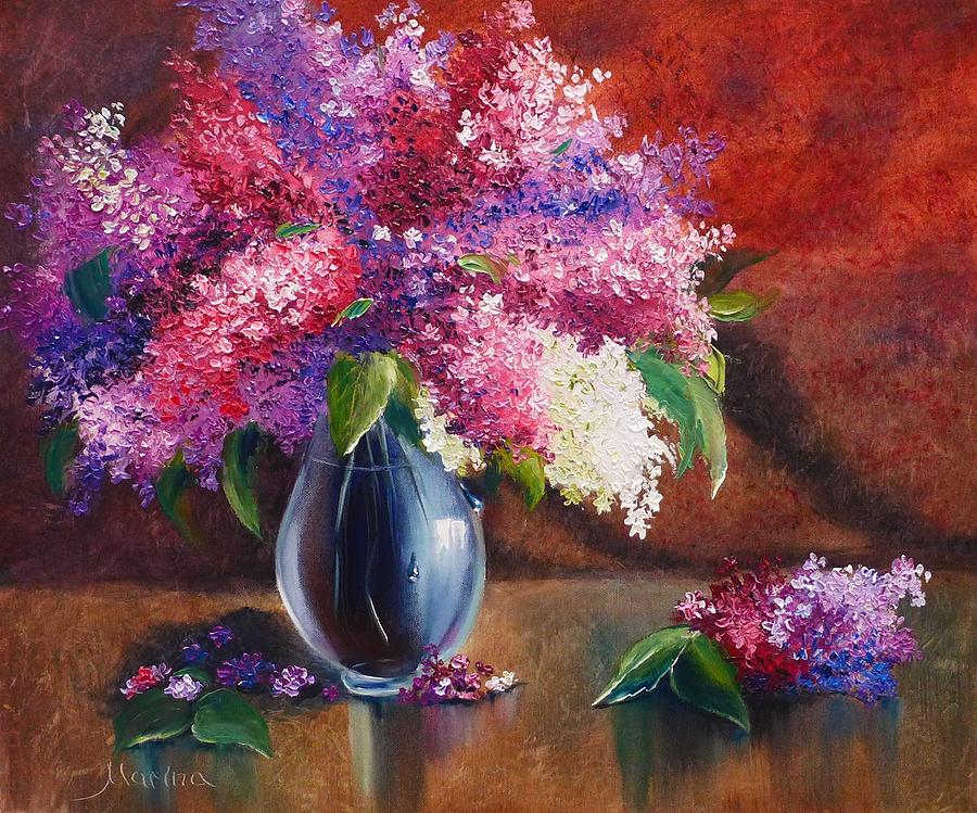 Lilac Aroma Painting by Marina Wirtz