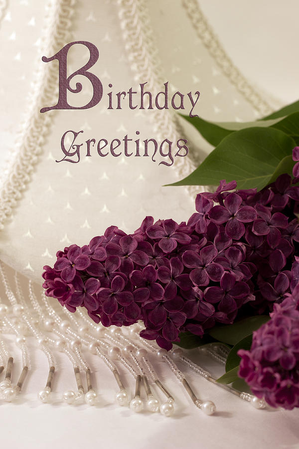 Lilac Birthday Greetings  Photograph by Sandra Foster