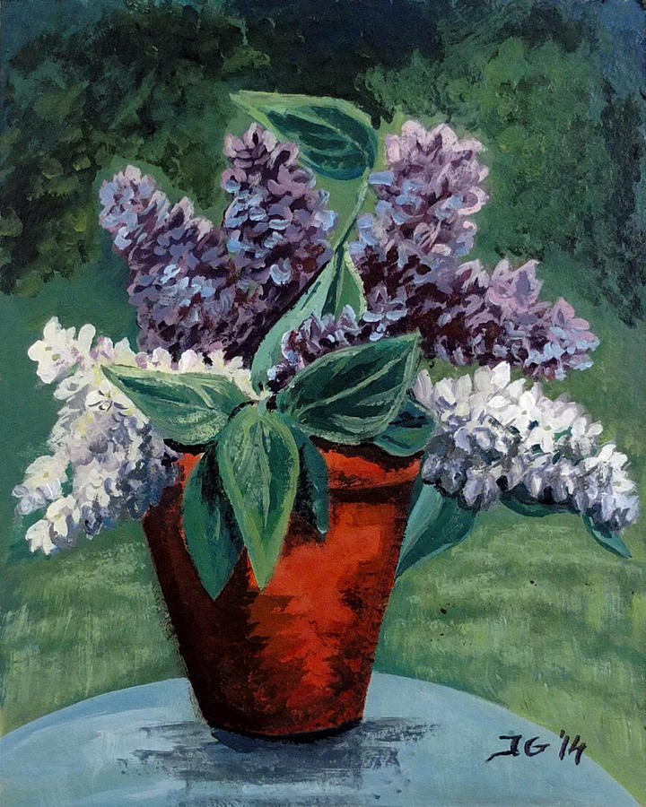 Lilac Painting by Jana Goode