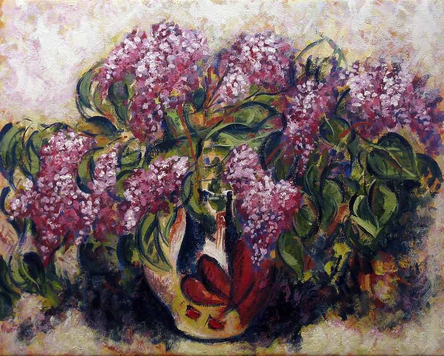 Flower Painting - Lilac by Vladimir Kezerashvili