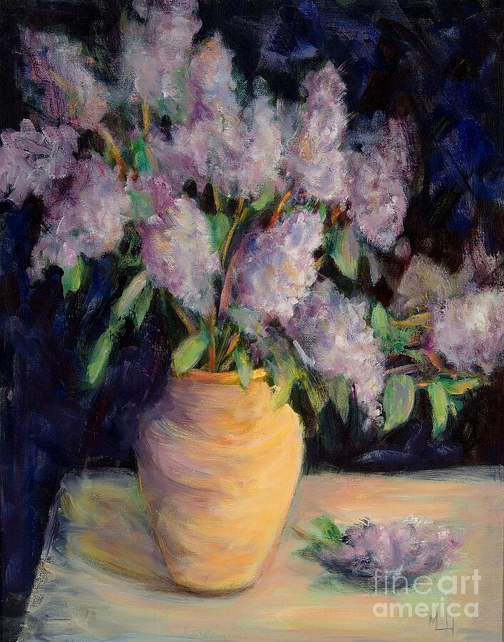 Lilacs #2 Painting by Mary Lee Hill - Fine Art America