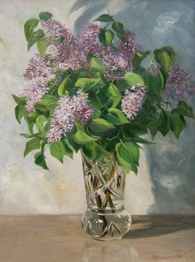 Lilacs Painting by Norman Kelly - Fine Art America