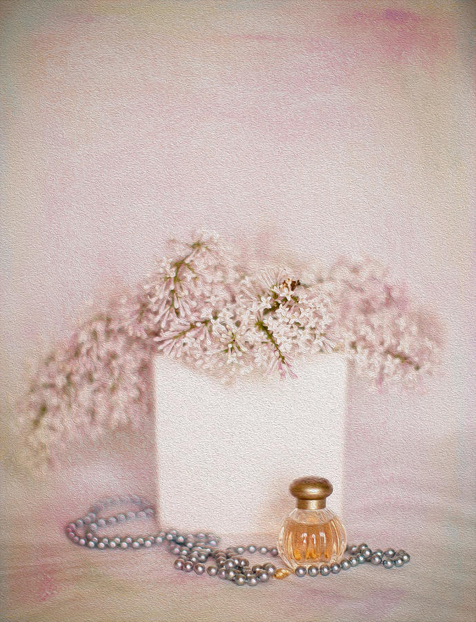 Mothers Day Photograph - Lilacs Pearls and Perfume by Rebecca Cozart