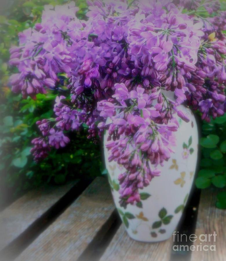 Flower Photograph - Lilacs Perfume by Diana Besser