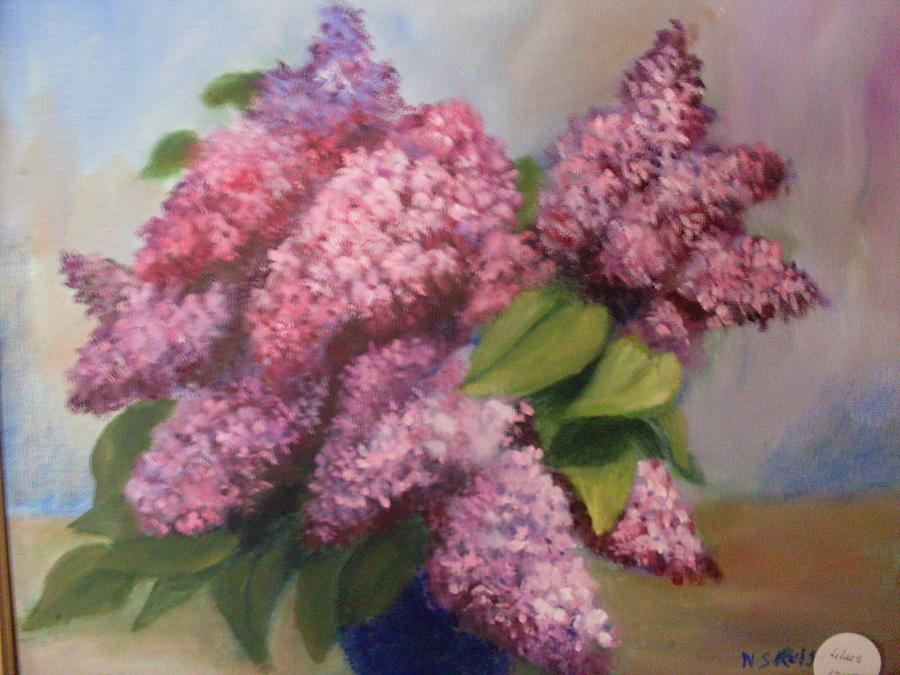 Lilacs Painting by Sharleen Kelsey - Fine Art America