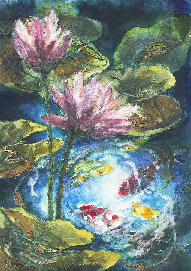Watercolor Painting - Lilies #2 by Connie Ely McClure Watercolor Painting - Lilies #2 by Connie Ely McClure