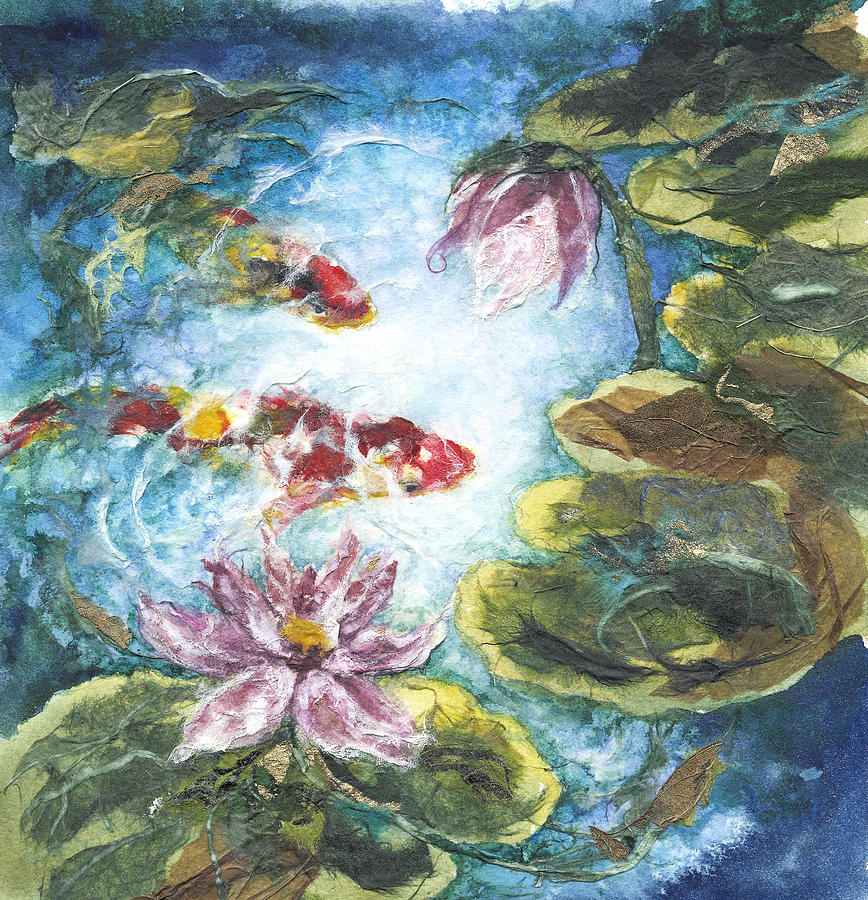 Watercolor Painting - Lilies #3 by Connie Ely McClure Watercolor Painting - Lilies #3 by Connie Ely McClure
