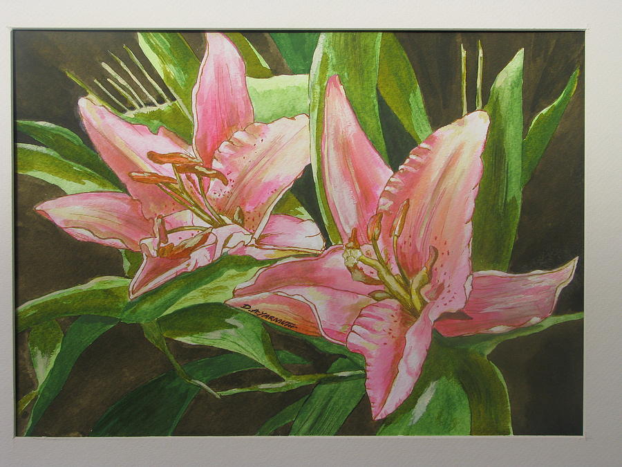 Lilies in Bloom Painting by Dale Yarmuth