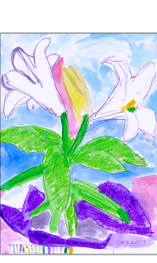 Lily's Painting - Lilies by Samuel Zylstra