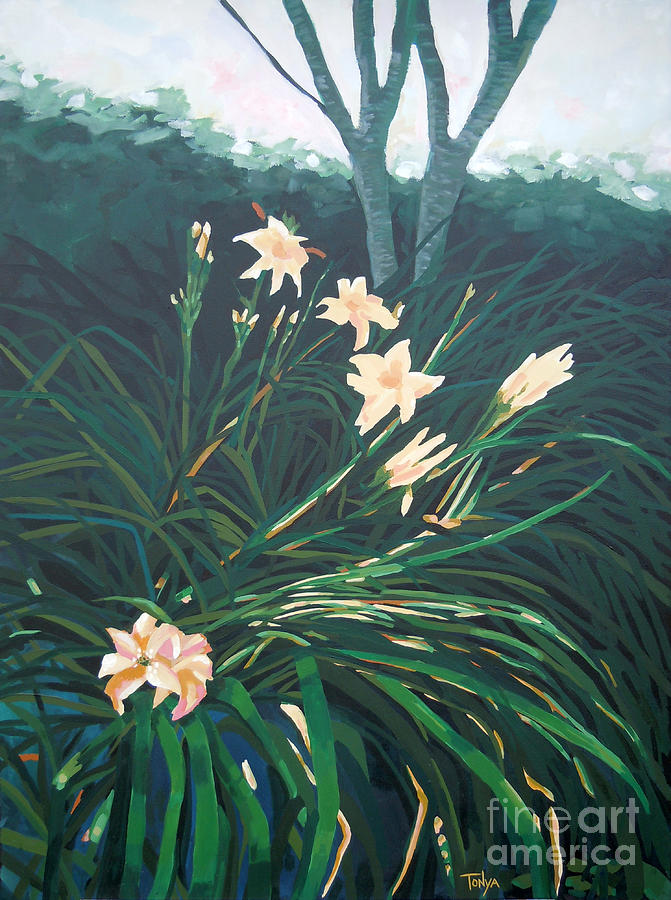 Flower Painting - Lilies  by Tonya Henderson