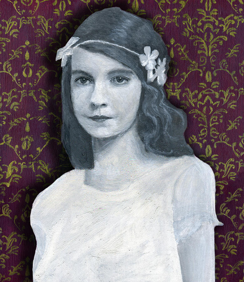 Lillian Gish Painting - Silence Is Golden by Jezebel X