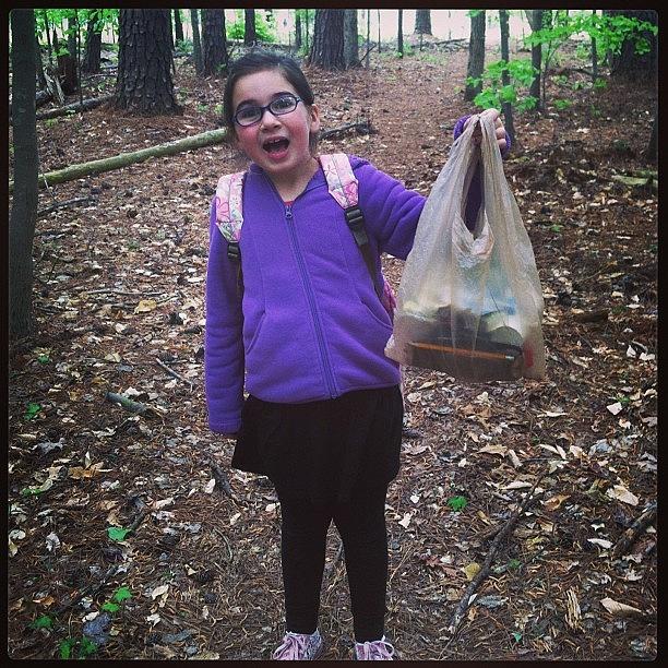 Lily Did Her Part On Earth Day....we Photograph by Sarah Skeen