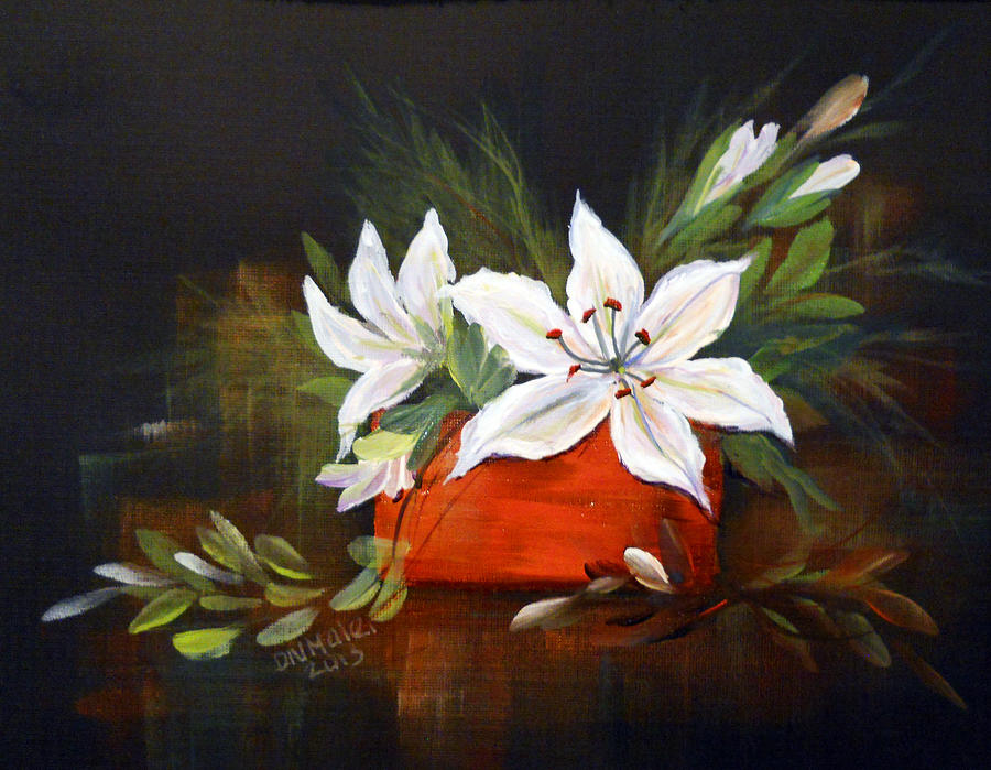 Lily Painting by Dorothy Maier