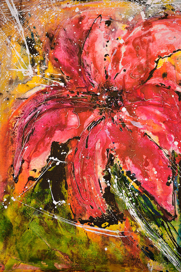 Lily Painting - Lily - Flower Painting by Ismeta Gruenwald