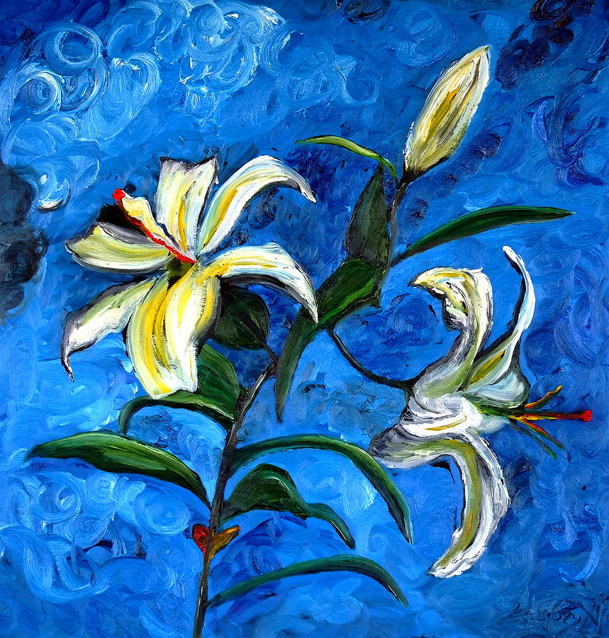 Landscape Painting - Lily by Gregory Contemporary Art