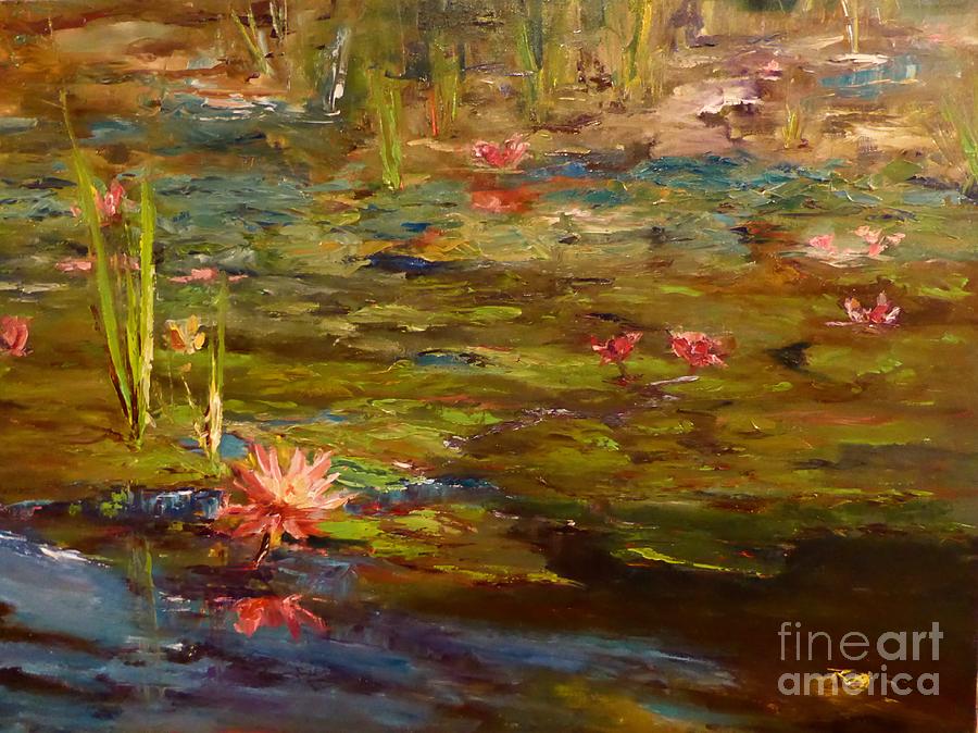 Landscape Painting - Lily Marlene by Sarah Jane Conklin Landscape Painting - Lily Marlene by Sarah Jane Conklin