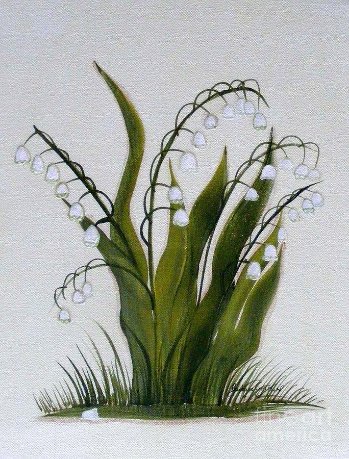 Lily of the Valley Painting by Barbara A Griffin