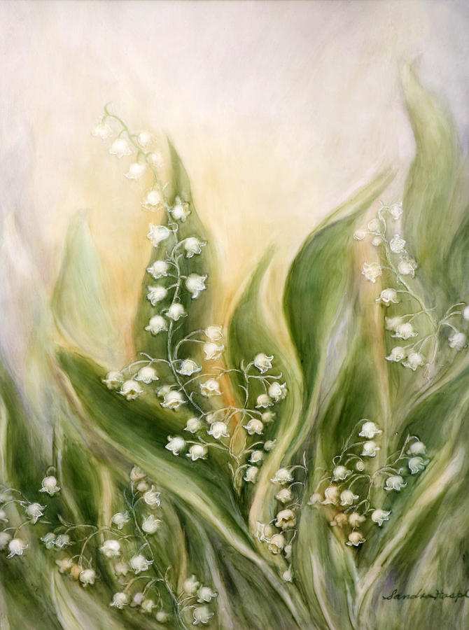 Lily Of The Valley Painting by Sandra Haspl