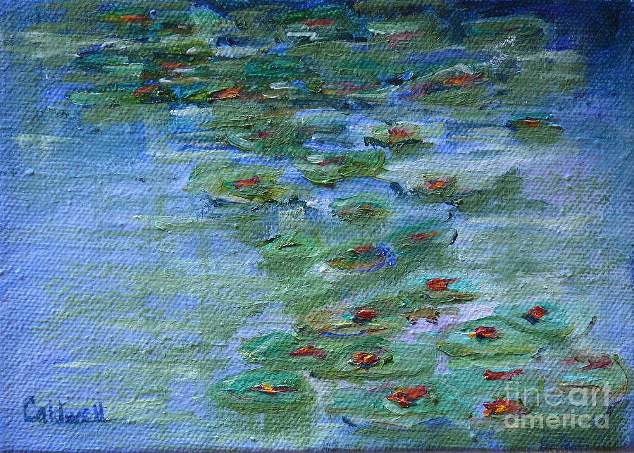 Lily Pad Painting by Patricia Caldwell