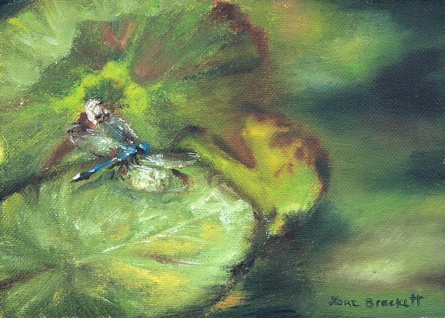 Lily Pads Painting by Lori Brackett