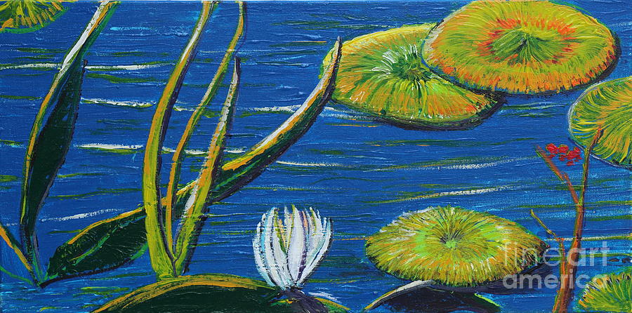 Lily Pads Painting by Stefan Duncan