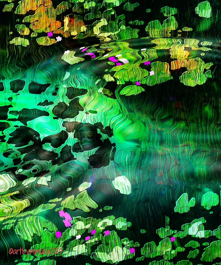 Lily Pond Digital Art by Mimulux Patricia No