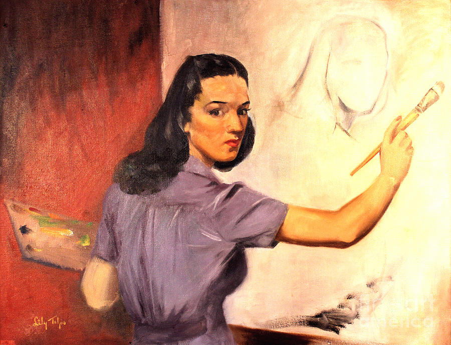 LILY Self Portrait 1940 Painting by Art By Tolpo Collection