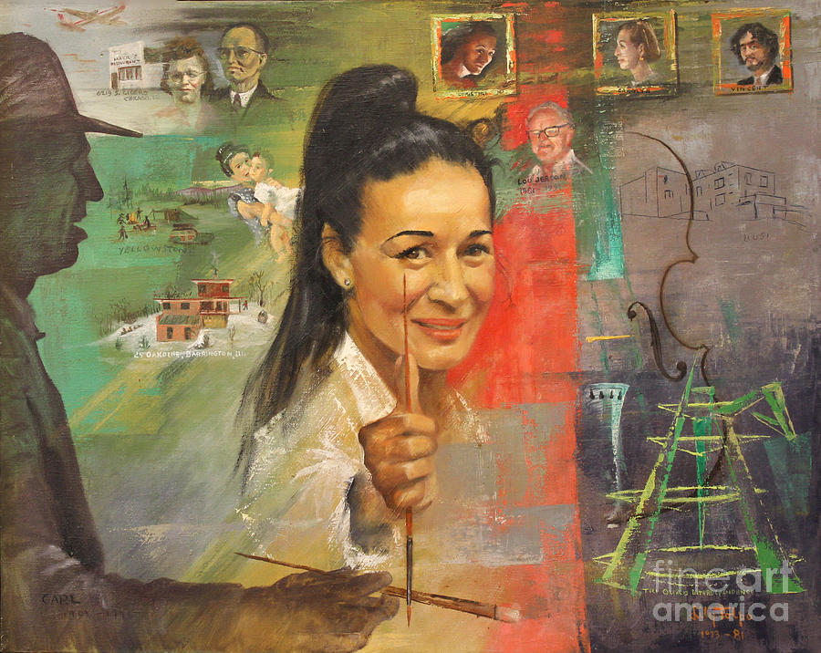 Lily Tolpo Biographical Portrait Painting by Art By Tolpo Collection