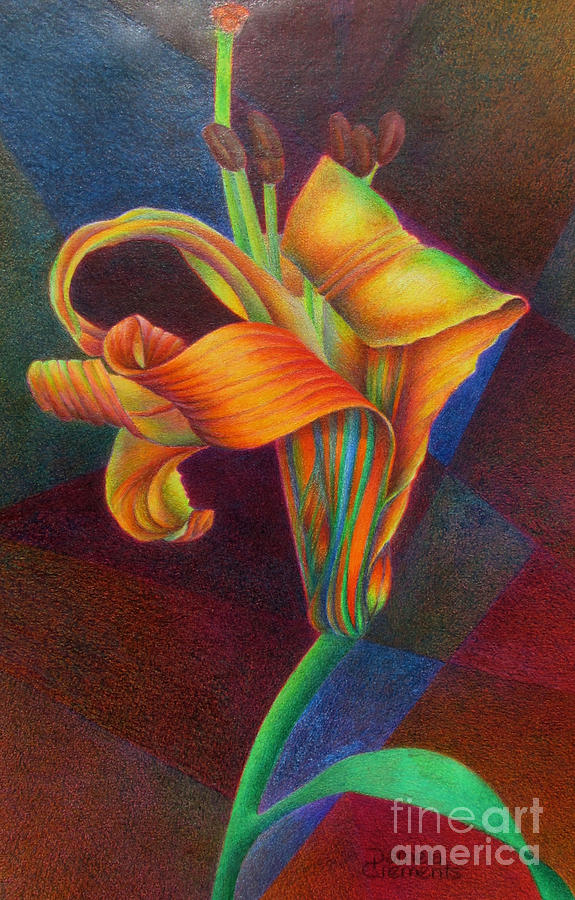 Lilys Rainbow Painting by Pamela Clements