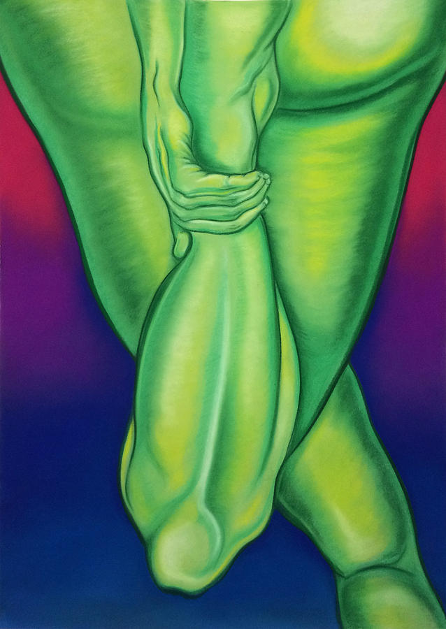 Nude Pastel - Lime Green by Doris Araujo
