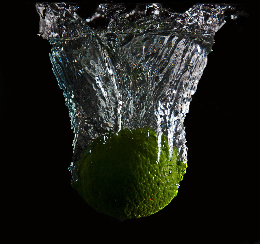 Lime Splash Digital Art by John Hoey
