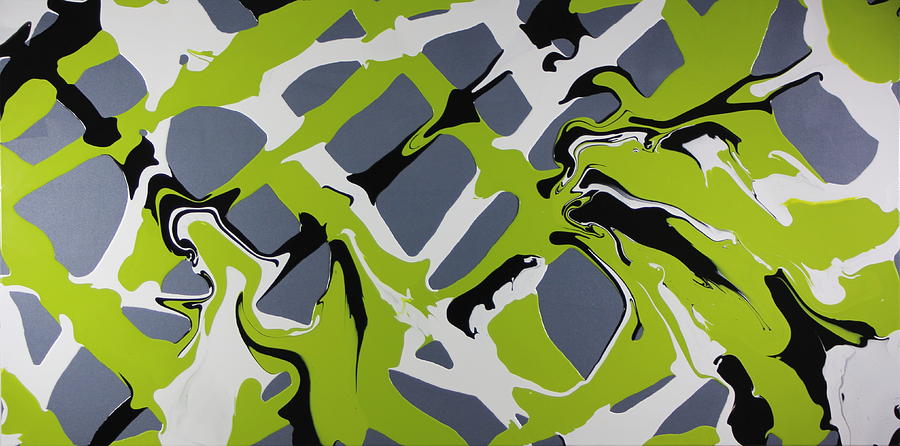 Lime Synapse Painting by Madeleine Arnett